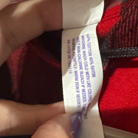 Stars Above Red and Black Plaid Robe - Picture 5 of 5